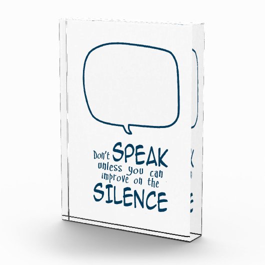 Schweig Fotoblock (Rechts)