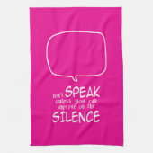 Schweig Geschirrtuch (Vertikal)