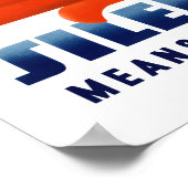 Schweigen bedeutet Sicherheit Poster (Ecke)