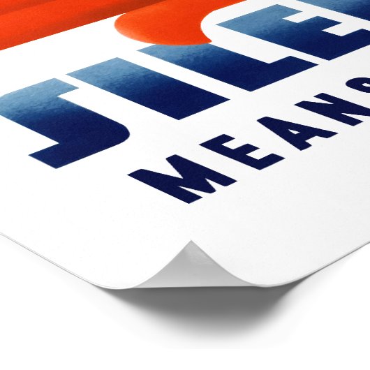 Schweigen bedeutet Sicherheit Poster (Ecke)