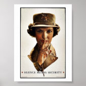 Schweigen bedeutet Sicherheit Poster (Vorne)