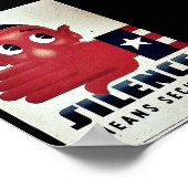 Schweigen bedeutet Sicherheit Poster (Ecke)