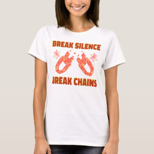 Schweigen brechen, Ketten sprengen – Psychische Ge T-Shirt