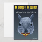 Schweigen der Eichhörnchen - eine Parodie Dankeskarte (Vorne/Hinten)