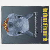 Schweigen der Eichhörnchen - eine Parodie Fleecedecke (Vorderseite (Horizontal))