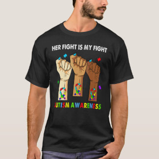 Schweigen Hand Ihr Kampf Ist Mein Kampf Autismus-B T-Shirt
