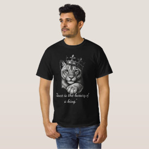 Schweigen ist der Luxus eines Königs Vintage Löwen T-Shirt