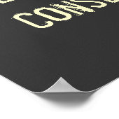 Schweigen ist einverstanden poster (Ecke)