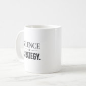 Schweigen ist Strategie – Minimalistischer Executi Kaffeetasse (Vorderseite Links)