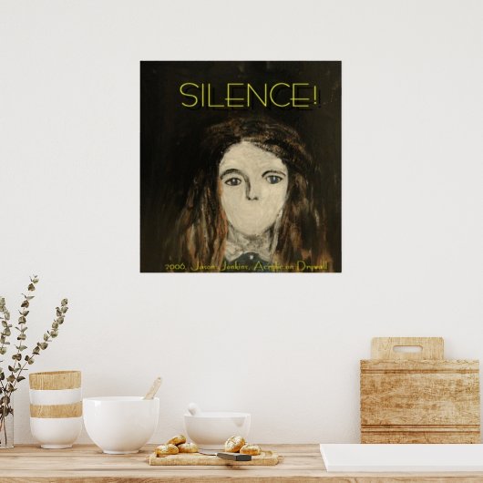 Schweigen! Poster (Küche)
