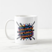 Schweigen spricht lauter kaffeetasse (Links)
