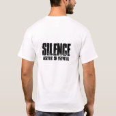 Schweigen! T-Shirt (Rückseite)