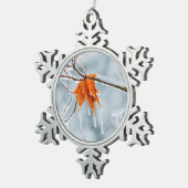 schweigende Entscheidung Schneeflocken Zinn-Ornament (Rechts)