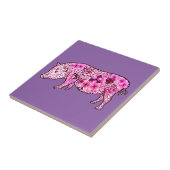 Schwein 3 fliese (Seite)