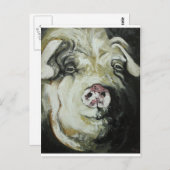 Schwein #7 postkarte (Vorne/Hinten)