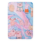 Schwein Abstraktes Schwein Badematte (Vorderseite Vertikal)