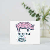 Schwein, alles gut! postkarte (Stehend Vorderseite)