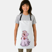 Schwein als Braut mit Hochzeitskleid.PNG Schürze (Insitu)