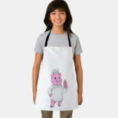 Schwein als Koch mit Koch Schürze (Insitu)