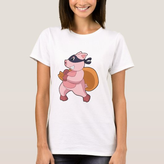 Schwein als Runner T-Shirt (Vorderseite)