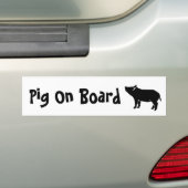 Schwein an Bord des Autoaufklebers Autoaufkleber (Auf Auto)