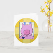 Schwein-Anmerkungs-Karte Karte (Gelbe Blume)