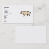 Schwein Antikes Schweine Niedliche Vintage Illustr Visitenkarte (Vorne/Hinten)