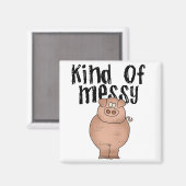 Schwein-Art der unordentlichen T-Shirts und der Magnet (Vorderseite/Rückseite)