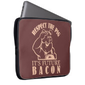 SCHWEIN AUF BACON - individueller Farb-Laptop-Ärme Laptopschutzhülle (Vorne Rechts)