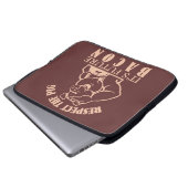 SCHWEIN AUF BACON - individueller Farb-Laptop-Ärme Laptopschutzhülle (Vorne Knopf)