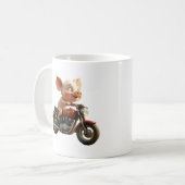 Schwein auf einer Schweinetasse Kaffeetasse (Vorderseite Links)