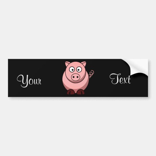 Schwein Autoaufkleber (Vorne)