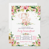 Schwein-Babypartyeinladung, Ferkel Einladung (Vorne/Hinten)