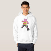 Schwein beim Handballspieler mit Handball Hoodie (Vorne ganz)