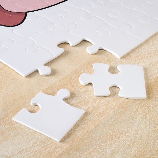 Schwein beim Laufen Puzzle (Seite)