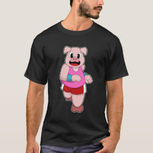 Schwein beim Laufen T-Shirt