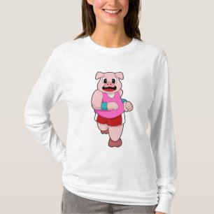 Schwein beim Laufen T-Shirt