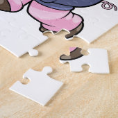 Schwein beim Sport mit Volleyball Puzzle (Seite)