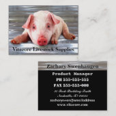 Schwein beruflich visitenkarte (Vorne/Hinten)