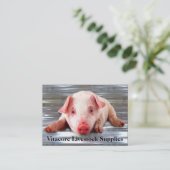 Schwein beruflich visitenkarte (Stehend Vorderseite)