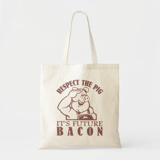 SCHWEIN BIS BACON-Beutel - wählen Sie Stil, Farbe Tragetasche (Vorne)