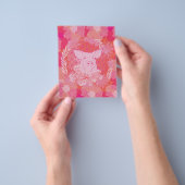 Schwein, Blume des Lebens, blau, mandala,zen,chakr Flyer (Gruppe)
