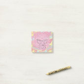 Schwein, Blume des Lebens, Rose, Mandala,Zen,Chakr Post-it Klebezettel (Auf Schreibtisch)