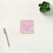 Schwein, Blume des Lebens, Rose, Mandala,Zen,Chakr Post-it Klebezettel (Büro)