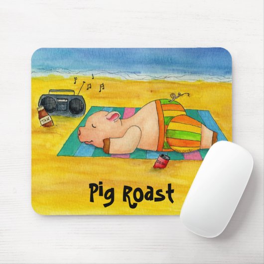 Schwein-Braten Mousepad (Mit Mouse)