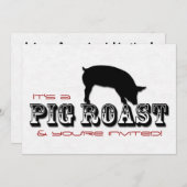Schwein-Braten-Party Einladung (Vorne/Hinten)