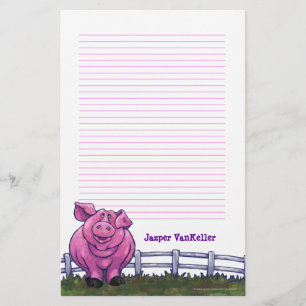 Schwein-Briefpapier Briefpapier