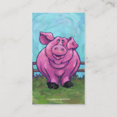 Schwein-Briefpapier Visitenkarte (Rückseite)