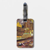 Schwein. Budapest Gepäckmarke Gepäckanhänger (Rückseite vertikal)