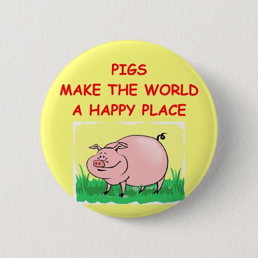 Schwein Button (Vorderseite)
